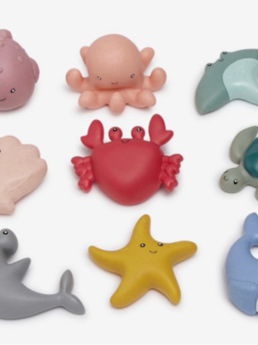 Milou Sea Creature Bath Toys - Brown & White Box